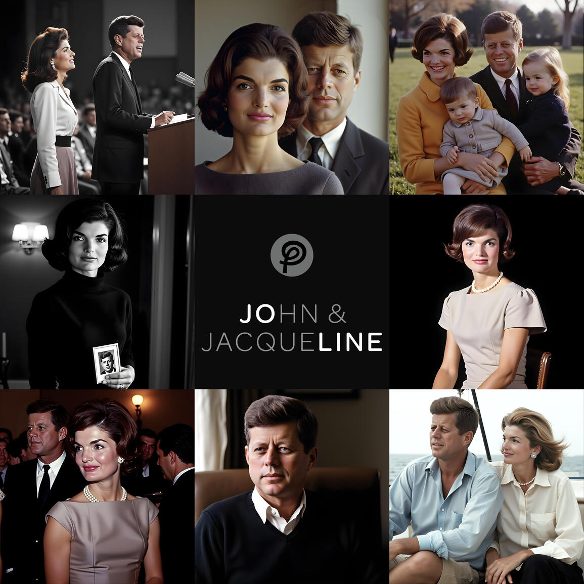 John F & Jacqueline Kennedy